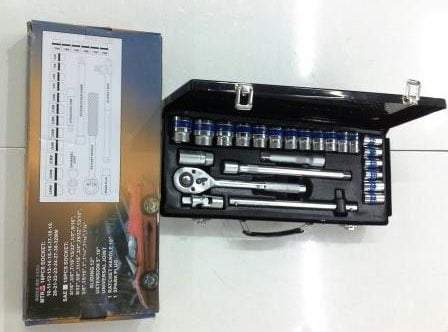 RAIDER RDSS BK 1424 24PC 1/2" DR. METRIC SOCKET SET