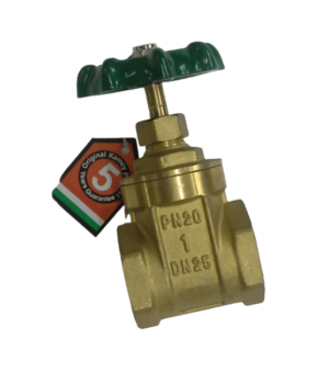 KAMCY PN20 1″ DN25 BRASS GATE VALVE