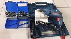 BOCSH GSB-16RE ELECTRIC IMPACT DRILL WITH MM/INCH BIT SETS