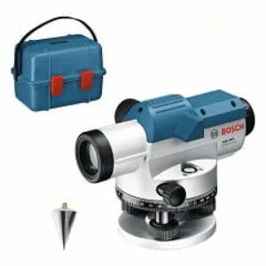 BOSCH GOL 26 D 100M (0601068002) GOL 26  D + BT 160 + GR 500 PROFESSIONAL OPTICAL LEVEL WITH BUILDING TRIPOD & MEASURING ROD