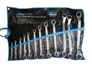 MEG-PRO 6-32MM 12PCS RING OFF-SET SPANNER SET