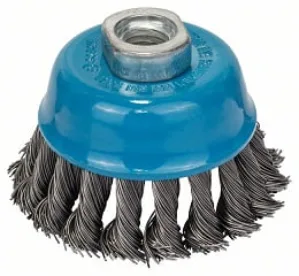 BOSCH 1608622029 75MM WIRE CUP BRUSH KNOTTED STEEL