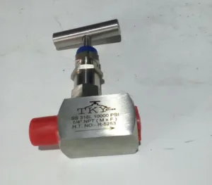 TKY 1/4″NPT 10000PSI SS316 MxF NEEDLE VALVE