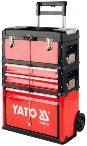 YATO YT-09101 3IN1 TROLLEY TOOL BOX RUBBER PADDED EDGES