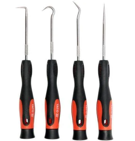 YATO YT-0843 300G 4PCS MINI PICK AND HOOK SET WITH MAGNET