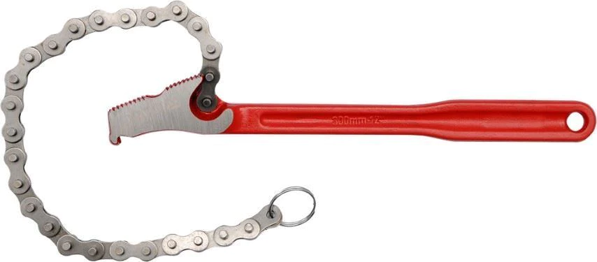 YATO YT-22260 12''/300MM PIPE WRENCH - CHAIN STRAP TYPE, STEEL HANDLE - Image 3