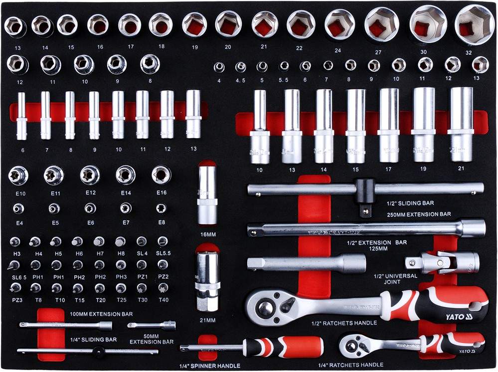 YATO YT-55290 211PC ROLLER CABINET WITH TOOLS - MECHANICS TOOLS SET - Image 3