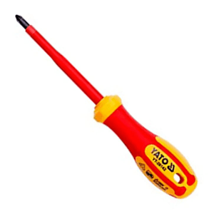 YATO YT-28132 INSULATED SLOTTED SCREWDRIVER (VDE) – 1000V, 3.5×100