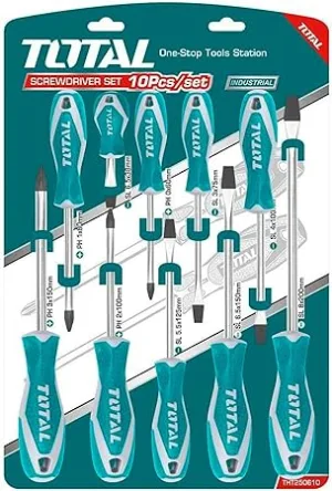 TOTAL THT250610 10PCS SCREWDRIVER
