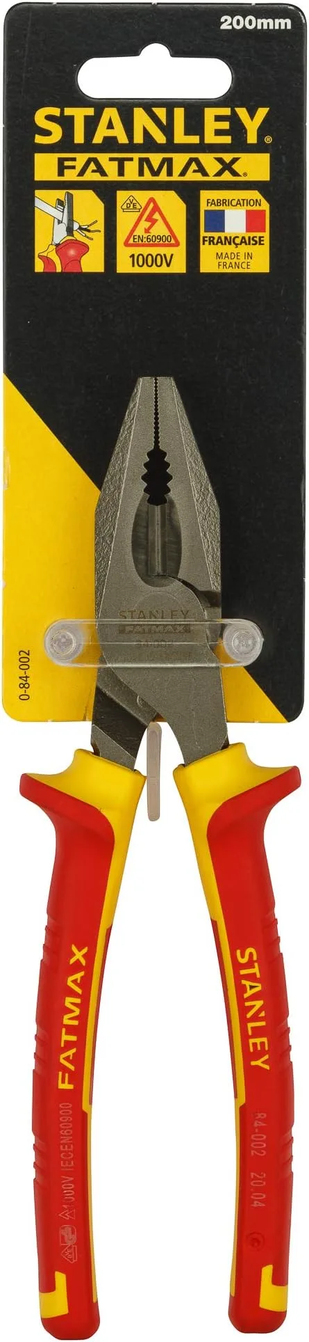 STANLEY 0-84-002 7-7/8MM 1000V INSULATED COMBINATION PLIER - FATMAX - Image 3