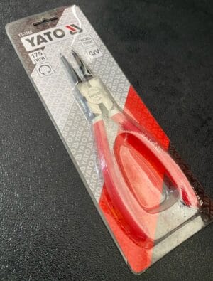 YATO YT-1986 7″ (175MM) INTERNAL STRAIGHT, CIRCLIP PLIERS