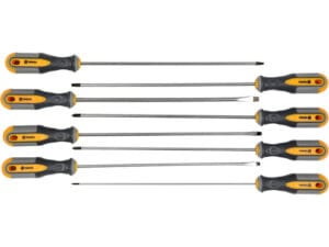 VOREL 60990 8 PCS EXTRA LONG SCREWDRIVER SET