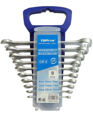 TOPFINE 8-24MM 9PCS COMBINATION SPANNER SET