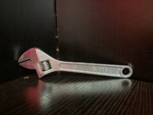 EXTRA 8” ADJUSTABLE WRENCH