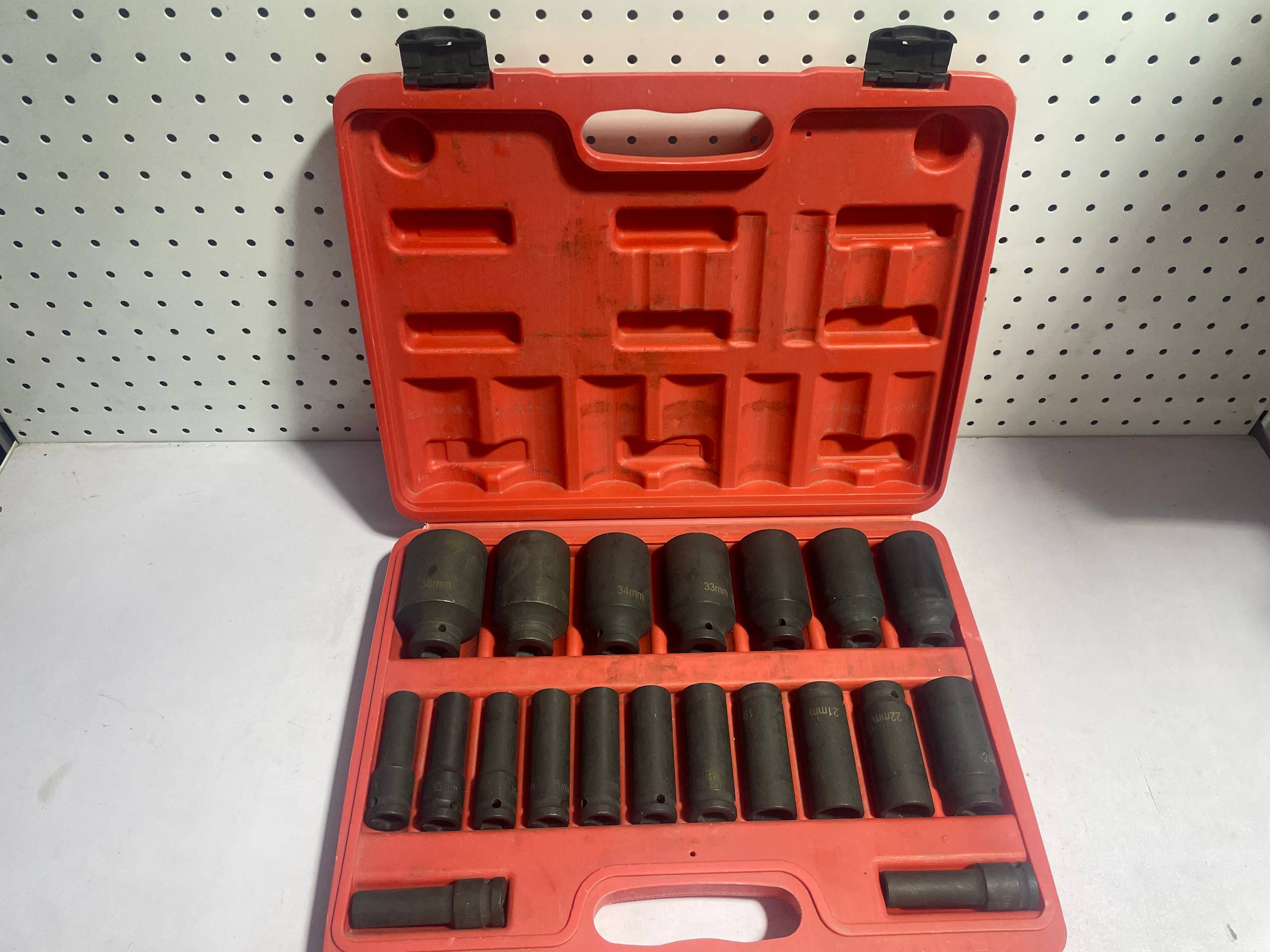 1/2" 10MM -38MM 20PCS DEEP IMPACT SOCKET