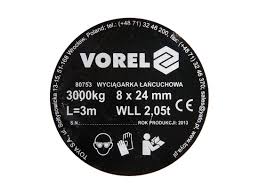 VOREL 80753 3TON CHAIN BLOCK - Image 3
